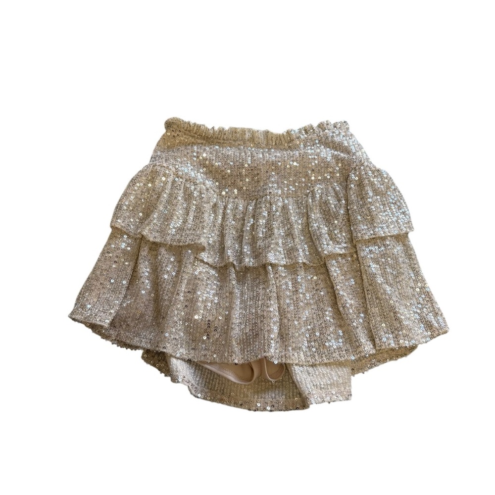Altar'd State Gold Sequin Skirt